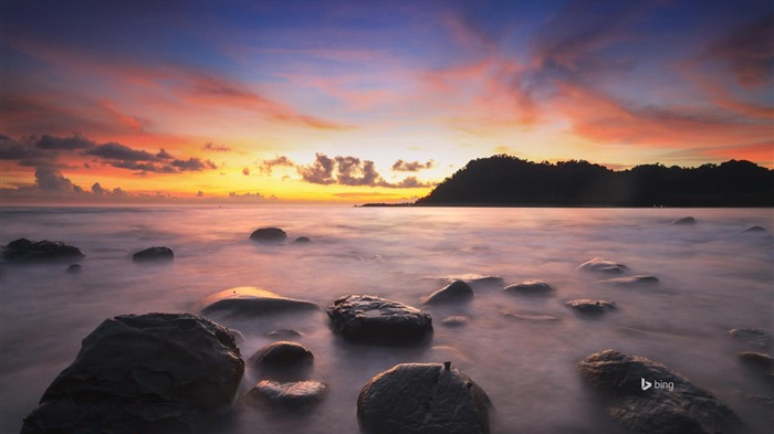 Tailandia Dog Bone Island Sunset-Bing Fondos de escritorio Vistas:6958