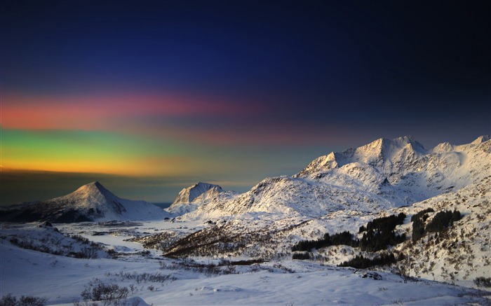 Winter morning mountains-2015 Landscape Wallpaper Views:7079 Date:2015/11/8 2:07:14