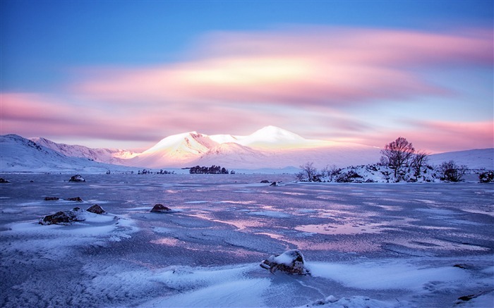 lochan achlaise la montagne noire-HD Widescreen Fond d'écran Vues:8402