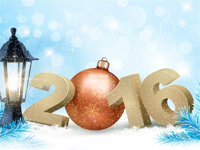 2016 feliz año nuevo HD Theme Wallpaper 05 Vistas:7503