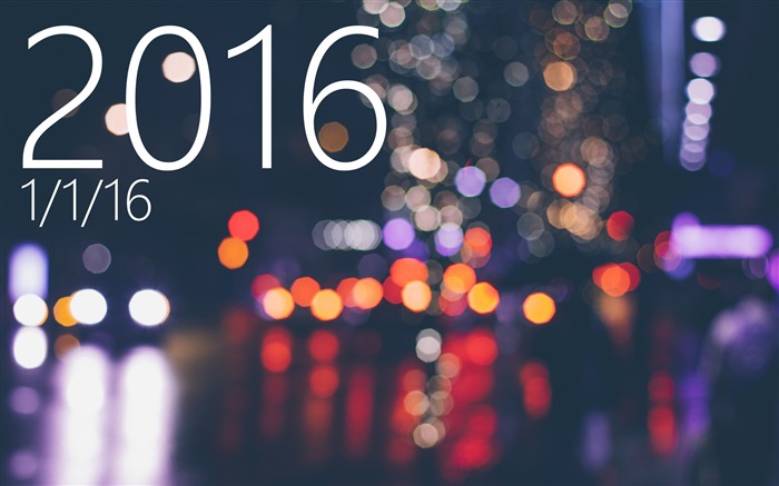 2016 New Year HD Theme Fond d'écran Vues:6507