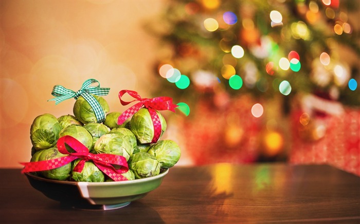 Cabbage bow ribbon-Holiday Theme HD Wallpaper Views:7613 Date:2015/12/14 5:27:35