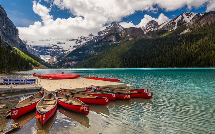 Canadá montanhas lago-Paisagem HD Wallpaper Visualizações:14769