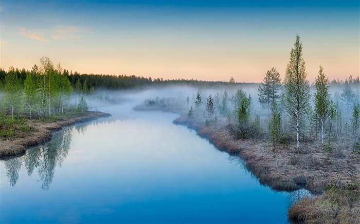 Rivers mist rising-Nature theme wallpaper Views:10508 Date:2015/12/6 3:01:04