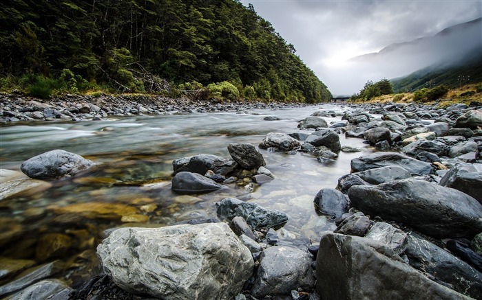 落基山区河流-自然高清壁纸 浏览:8730