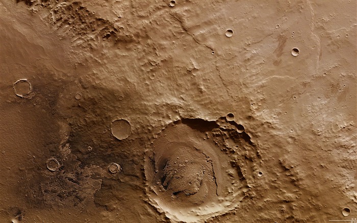 Schiaparelli crater-Universe Space - fondo de pantalla HD Vistas:10291