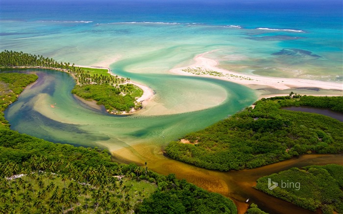 Estuario del río Tatuamunha Brasil-Bing Fondos de escritorio Vistas:8505