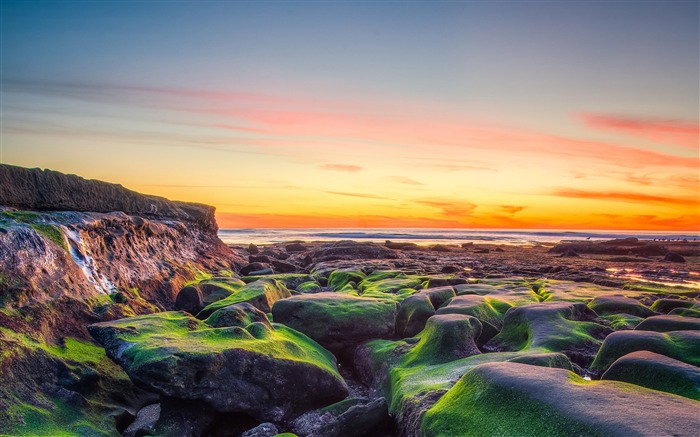 low tide beach-Nature theme wallpaper Views:9965 Date:2015/12/6 2:59:36