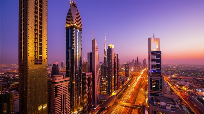 uae evening city dubai-2015 High Quality Wallpaper Views:10642 Date:2015/12/14 6:38:38