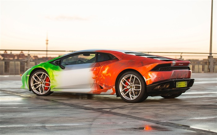 2016 Imprimer Tech Lamborghini Huracan HD Fond d'écran Vues:6447