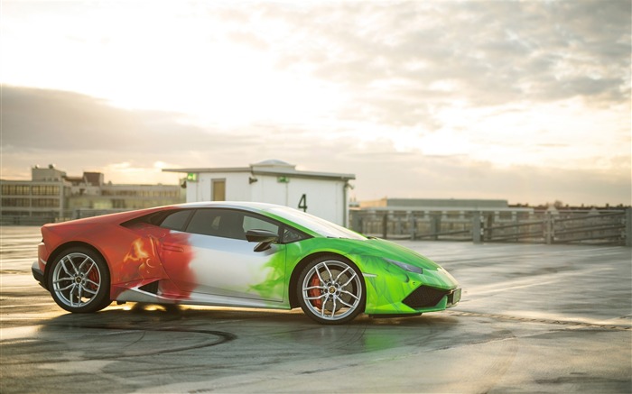 2016 Imprimer Tech Lamborghini Huracan HD Fond d'écran Vues:6322