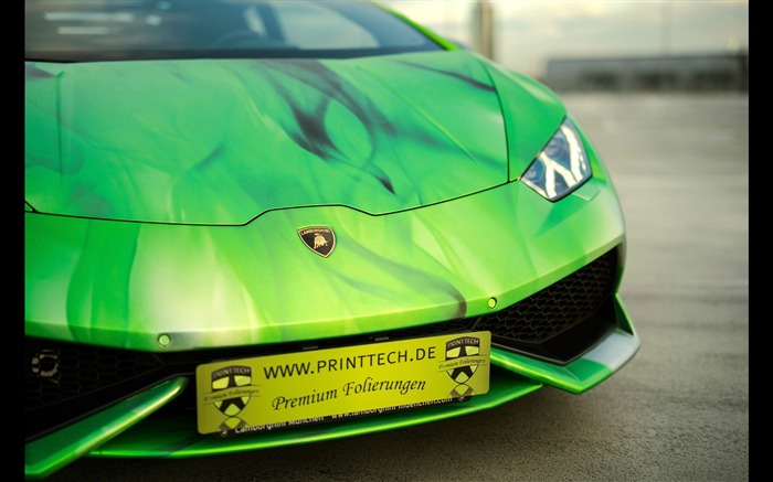 2016 Imprimer Tech Lamborghini Huracan HD Fond d'écran Vues:5790