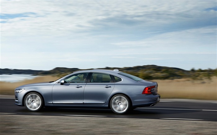 2016 Volvo S90 Prestige Auto Blue Série HD Fond d'écran Vues:6939