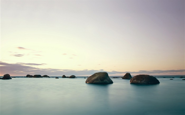 平静的海滩风景-照片HDR壁纸 浏览:7707