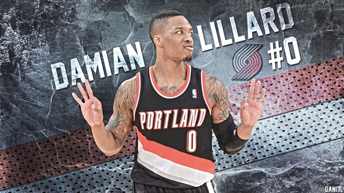 Damian Lillard Trail Blazers-2016 NBA Basketball Wallpaper Visualizações:13071