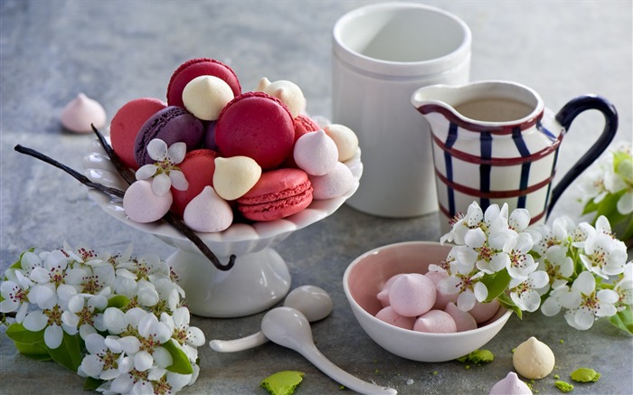 Macaron galletas horneadas-Papel pintado de escritorio de alta calidad Vistas:9570