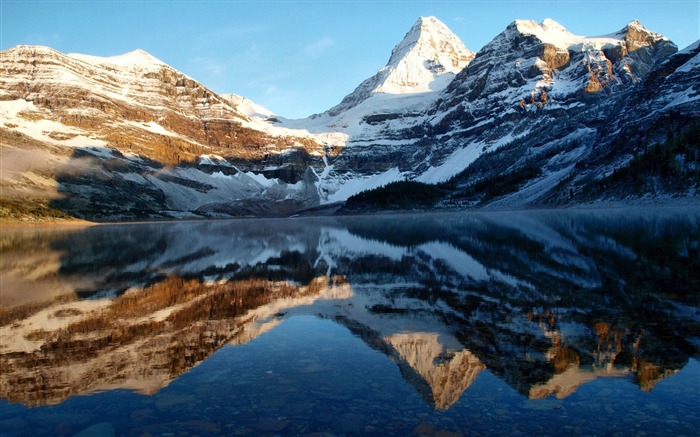 Monte magog refleja lago-Naturaleza Foto HD fondo de pantalla Vistas:8434