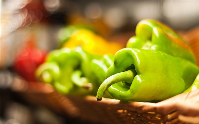 Pepper vegetable basket-Papel tapiz de escritorio de alta calidad Vistas:5218