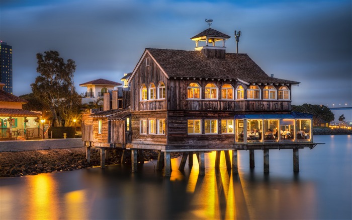 San diego pier cafe-HD Desktop Wallpaper Visualizações:10810