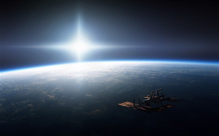 Space Earth Station Orbit-Universe HD Wallpaper Visualizações:12731