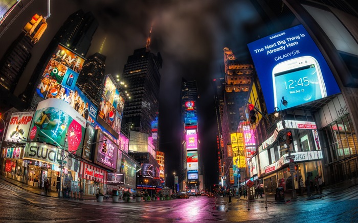 Times Square night view-HD Desktop Wallpaper Visualizações:17933