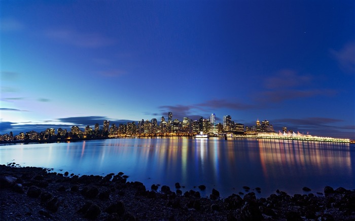 Iluminação de Vancouver reflete água-HD Desktop Wallpaper Visualizações:10655