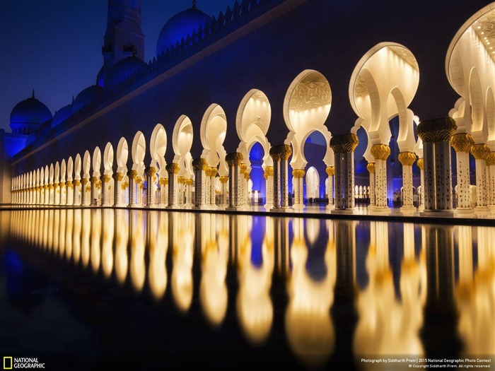 Arab Emirates Grand Mosque-2015 National Geographic Wallpaper Views:8865 Date:2016/2/18 6:11:10