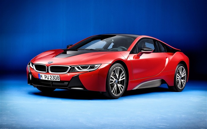 BMW i8 양성자 빨강 - 럭셔리 자동차 HD 월페이퍼 찾아보기 :8875