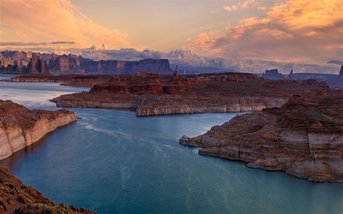 Glen Canyon Lake Powell-Décor parfait HD Fonds d'écran Vues:8279