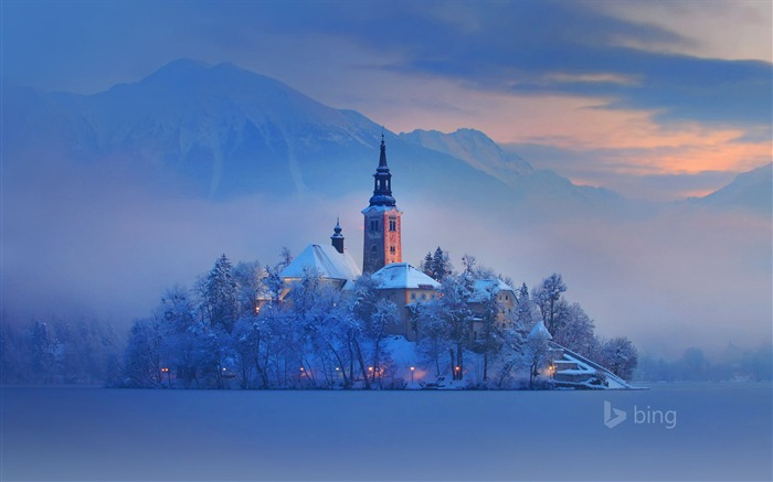 Lago Bled Eslovenia-2016 Bing Fondos de escritorio Vistas:12183