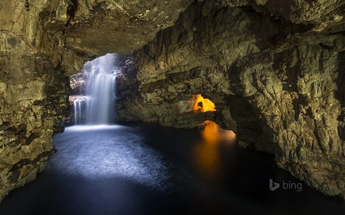 Smoo Cave in Durness Scotland-2016 Bing Papéis de Parede Visualizações:7172