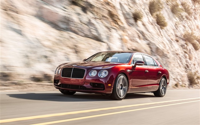 2016 Red Bentley Flying Spur V8 S Auto HD Wallpaper Views:15435