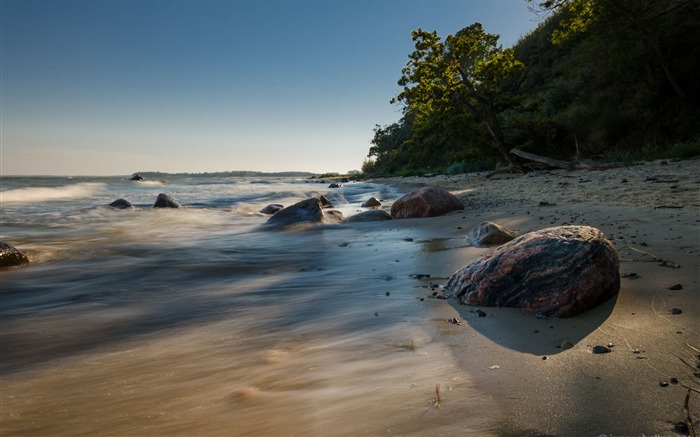 Stone Beach Mer Baltique-Allemagne Rugen HD Fonds d'écran Vues:8384