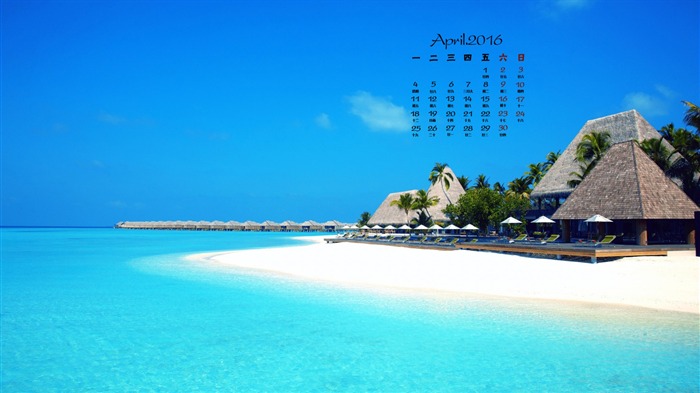 Beach Holiday Villas-April 2016 Calendar Wallpaper Views:6288 Date:2016/3/30 8:44:22