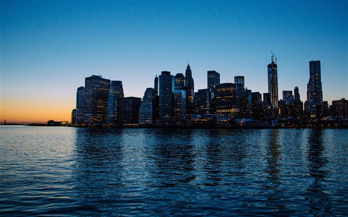 Evening lower manhattan-Cities HD Wallpaper Views:9840 Date:2016/3/1 7:29:40