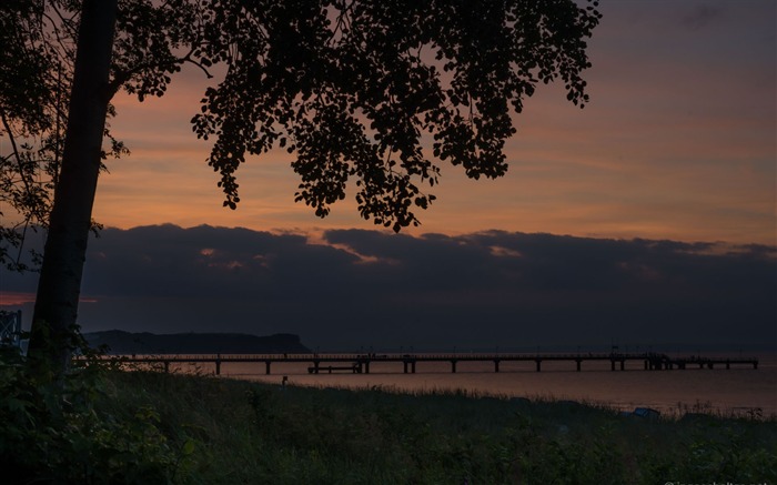 Goehren Seebruecke-Germany Rugen HD Wallpaper Visualizações:7462