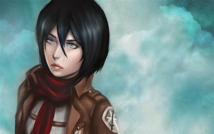 Mikasa ackerman art-Anime Design fondo de pantalla HD Vistas:10854