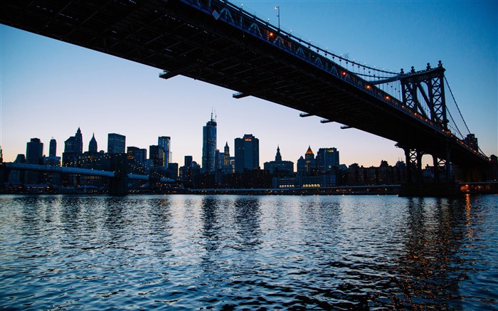 Papéis de parede de Nova York Manhattan Bridge-Cities Visualizações:13298