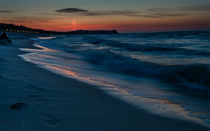 Sea sunset-Allemagne Rugen HD Fonds d'écran Vues:8293