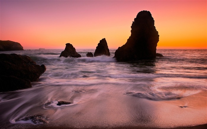 Sonoma coast beach-Wonderful Nature HD Wallpaper Visualizações:7178