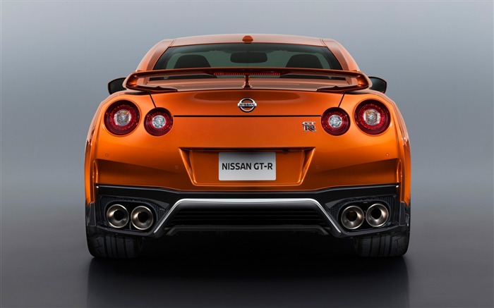 2017 naranja Nissan GTR Auto HD Wallpaper 02 Vistas:10688