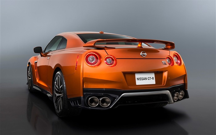 2017 Orange Nissan GTR Auto HD Wallpaper 03 Vistas:9229