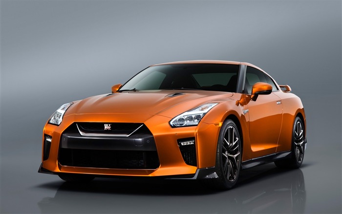 2017 Orange Nissan GTR Auto HD Wallpaper 06 Vistas:9638