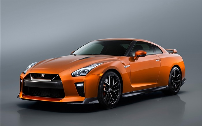 2017 Orange Nissan GTR Auto HD Wallpaper 07 Vistas:10145