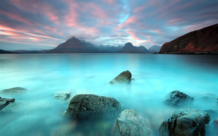 Evening Beach Nature-HDR Photo fondo de pantalla HD Vistas:12484