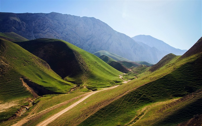 montagnes vertes afghanistan-Nature haute qualité Fond d'écran Vues:14411