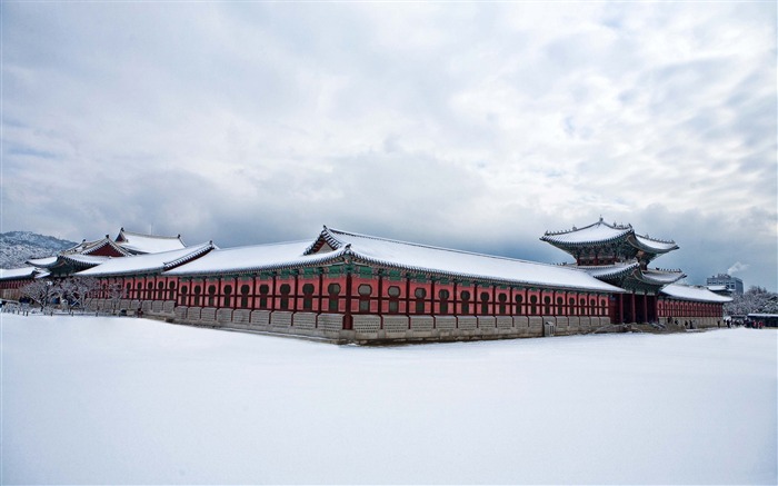 Gyeongbokgung palais d'hiver-Haute Qualité fond d'écran Vues:13170