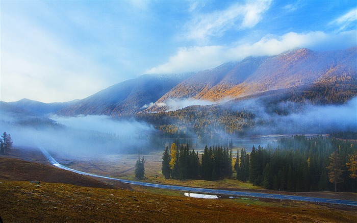 Kanas Lake Xinjiang China foto de viaje fondo de pantalla HD 03 Vistas:9494