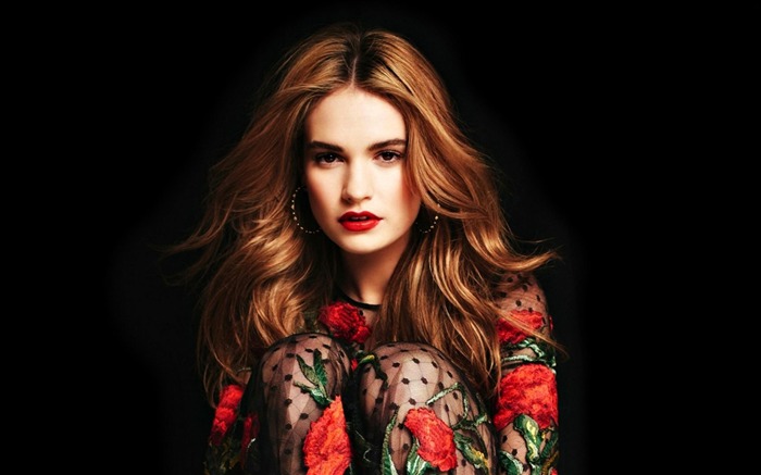 Lily James-Beau modèle photo HD Fonds d'écran Vues:14250