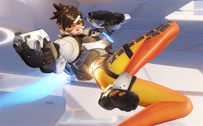 Overwatch Tracer 2016 Game HD Theme Desktop Wallpaper Views:47591